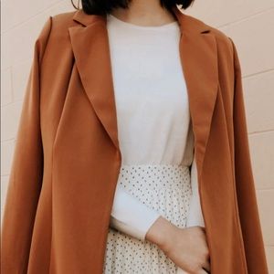 Caramel Longline Blazer